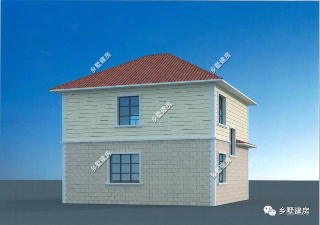 二層農(nóng)村自建房小戶(hù)型設(shè)計(jì)圖，適合小宅基地的家庭建造