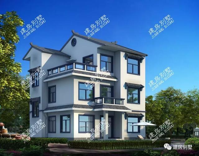 兩棟截然不同風(fēng)格的別墅設(shè)計圖，都是適合在農(nóng)村建的