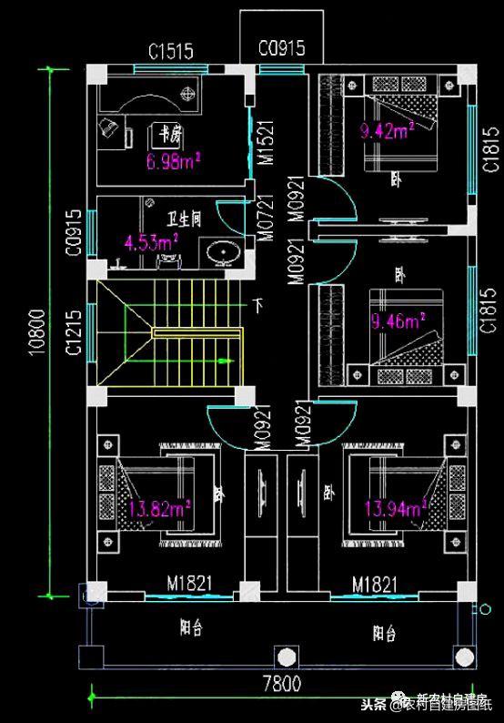 占地88平二層奢華歐式別墅設計圖，帶洗衣房+大堂屋+雙陽臺，15萬就能建成！