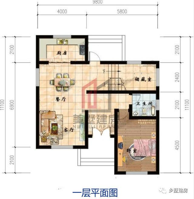 兩套農(nóng)村二層小別墅設(shè)計(jì)圖，其中一款占地86平，寬敞舒適，風(fēng)格簡(jiǎn)約純真，你不喜歡嗎？
