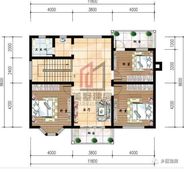 兩套農(nóng)村二層小別墅設(shè)計(jì)圖，其中一款占地86平，寬敞舒適，風(fēng)格簡(jiǎn)約純真，你不喜歡嗎？