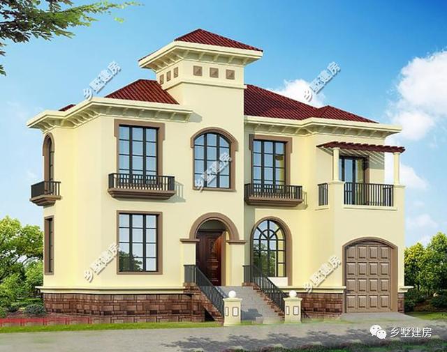 花25萬就能就成建成一套二層別墅設計圖，建出來的效果比效果圖還漂亮！