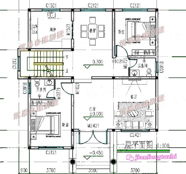 分享兩套二層農村小別墅，外觀相似，都非常的漂亮時尚，房屋內部功能設計實用舒適。