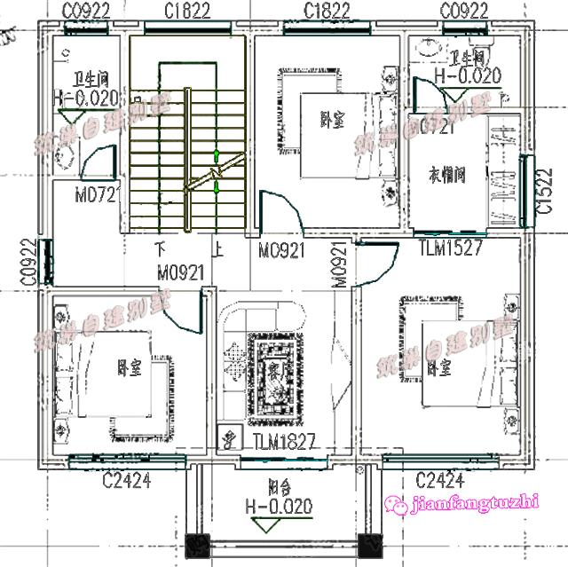 兩套占地100米以?xún)?nèi)的四層農(nóng)村自建房，造價(jià)35萬(wàn)，適合人口較多的家庭建造！