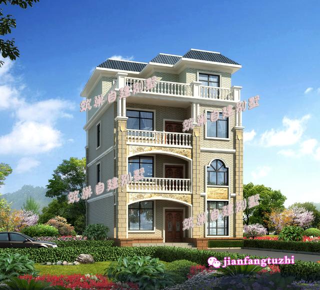 兩套占地100米以?xún)?nèi)的四層農(nóng)村自建房，造價(jià)35萬(wàn)，適合人口較多的家庭建造！