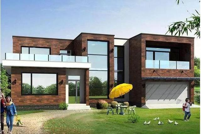 推薦兩款平屋頂現代風別墅設計圖，比歐式建筑更美，比中式建筑更簡潔，一般人還真欣賞不了它的美。