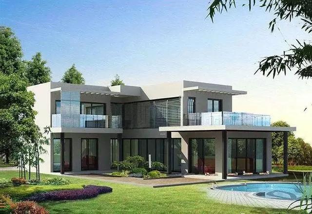 推薦兩款平屋頂現代風別墅設計圖，比歐式建筑更美，比中式建筑更簡潔，一般人還真欣賞不了它的美。