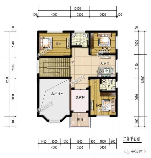 占地126平復(fù)式二層農(nóng)村自建房，帶衣帽房+洗衣房，經(jīng)濟(jì)又實用，不容易過時