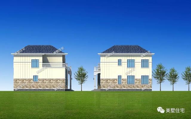 占地126平復(fù)式二層農(nóng)村自建房，帶衣帽房+洗衣房，經(jīng)濟(jì)又實用，不容易過時