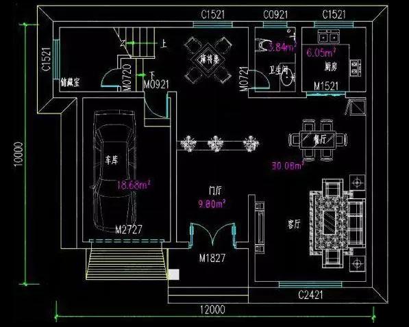 兩款二層農(nóng)村小戶型別墅自建房，第一款占地不足110平米，帶車庫設(shè)計(jì)更實(shí)用