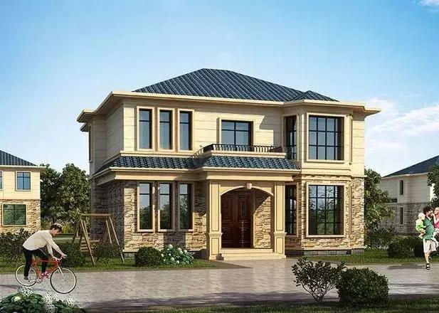 兩款二層農(nóng)村小戶型別墅自建房，第一款占地不足110平米，帶車庫設(shè)計(jì)更實(shí)用