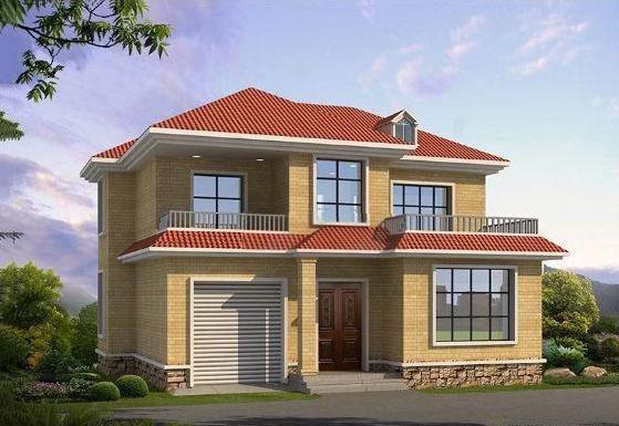 兩款二層農(nóng)村小戶型別墅自建房，第一款占地不足110平米，帶車庫設(shè)計(jì)更實(shí)用