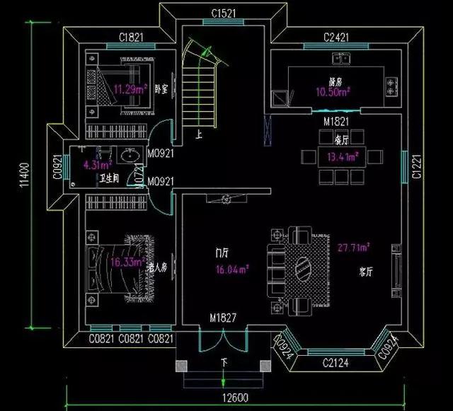 兩款二層農(nóng)村小戶型別墅自建房，第一款占地不足110平米，帶車庫設(shè)計(jì)更實(shí)用