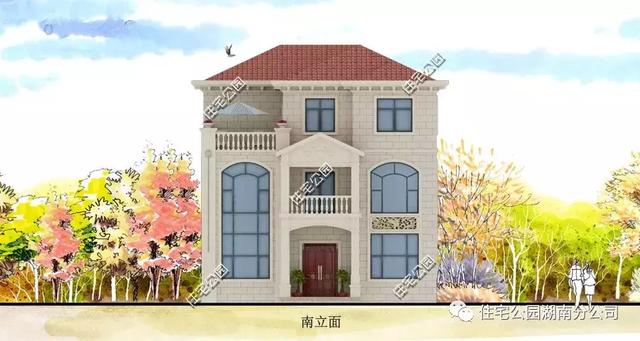 9米×11米三層經(jīng)典歐式別墅設(shè)計(jì)圖，精致漂亮，布局合理