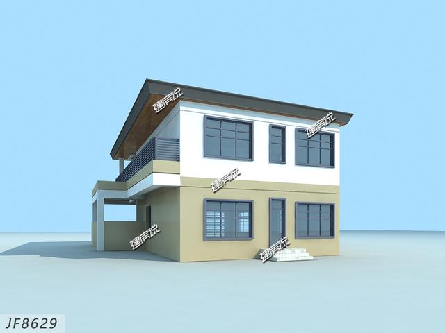 占地158平二層現(xiàn)代別墅設(shè)計圖，帶有大車庫，實用，30萬就能蓋起！