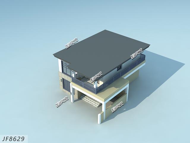 占地158平二層現(xiàn)代別墅設(shè)計圖，帶有大車庫，實用，30萬就能蓋起！