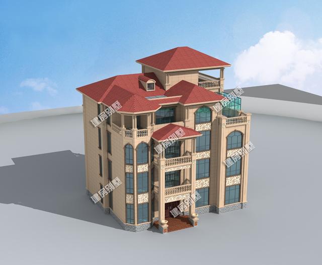 18.1mx15.4m農(nóng)村四層自建房，配備有家庭KTV、健身房、電梯，豪華大氣，算得上是百村心中的第一豪宅了！