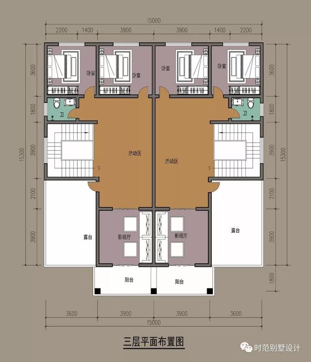 經(jīng)典的三層歐式雙拼別墅，單戶7米5小面寬，氣派實(shí)用有面子