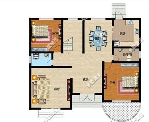 占地143平農(nóng)村二層歐式自建房，全文化石的外墻，帶你穿越到夢想天堂！