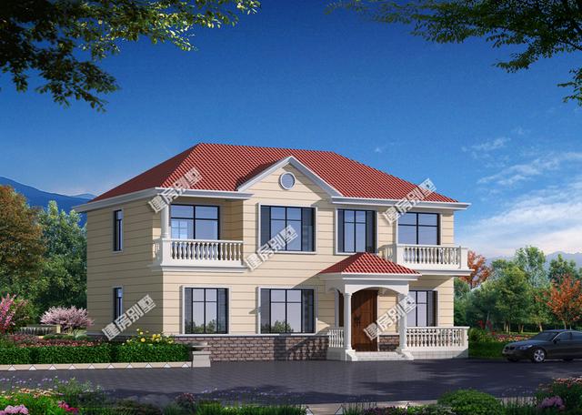 14.8米x9.6米農(nóng)村二層自建房，簡(jiǎn)單實(shí)用，住著舒服！