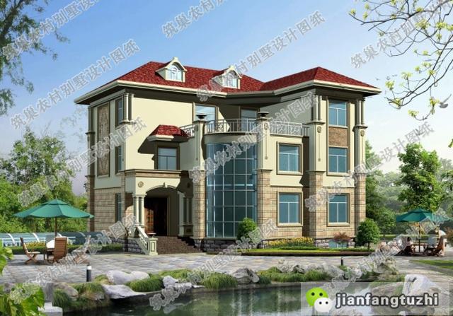 推薦2款款帶棋牌室的三層別墅設(shè)計圖，戶型一屋頂花園，只要25萬，戶型二帶地下室，奢華款70萬！