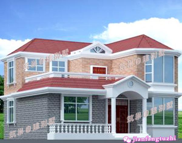 11米x11米農(nóng)村二層別墅案例實拍，設(shè)有小老虎窗，精致漂亮！