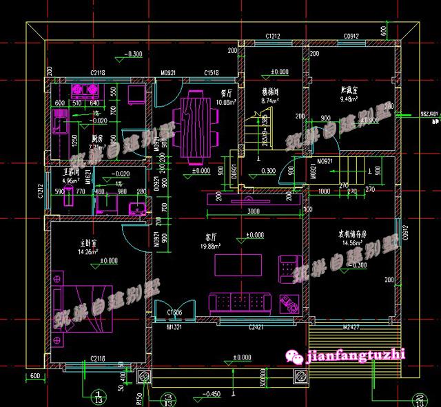 占地100平米二層歐式別墅設(shè)計(jì)圖，溫馨又美觀，造價(jià)20萬(wàn)