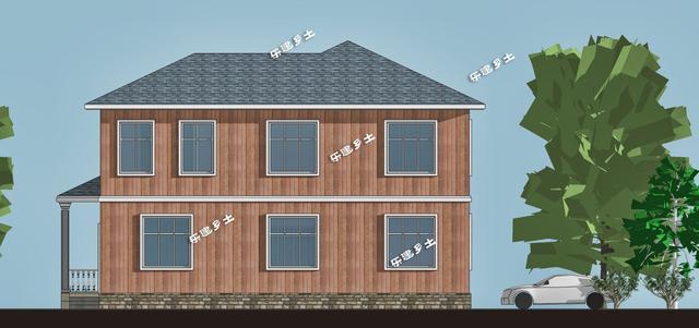 二層鄉(xiāng)村別墅設(shè)計(jì)圖，結(jié)構(gòu)精巧，層次感強(qiáng)，美觀大方