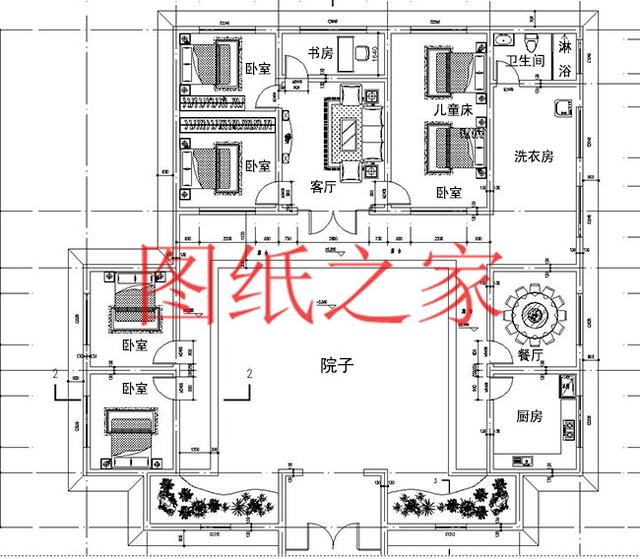 宅基地很大才能修建的一層別墅，占地300平米以上，經(jīng)濟(jì)又實(shí)用，低調(diào)奢華！