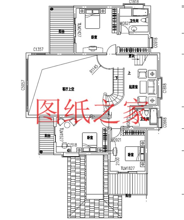 非常引人注目的三層別墅，200平米左右的大戶型，絕對(duì)與眾不同！