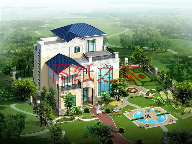 非常引人注目的三層別墅，200平米左右的大戶型，絕對(duì)與眾不同！