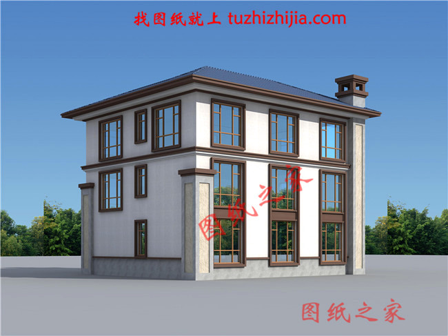 住宅設計公司三層別墅設計圖紙，6套農村自建房設計圖分享給大家！