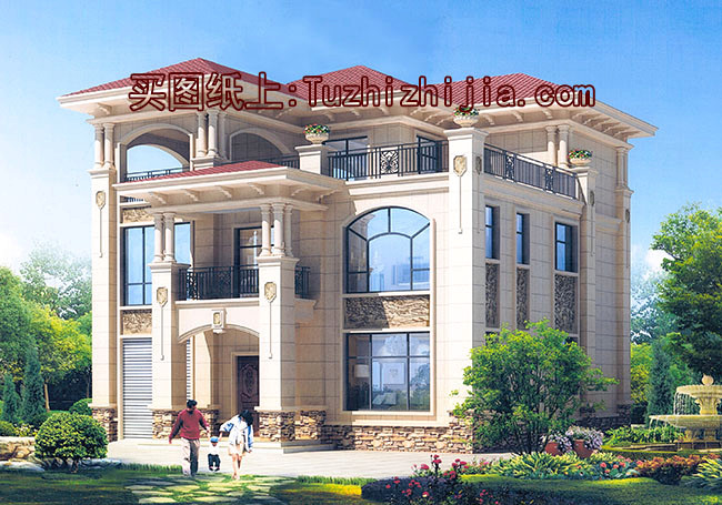 住宅設計公司三層別墅設計圖紙，6套農村自建房設計圖分享給大家！