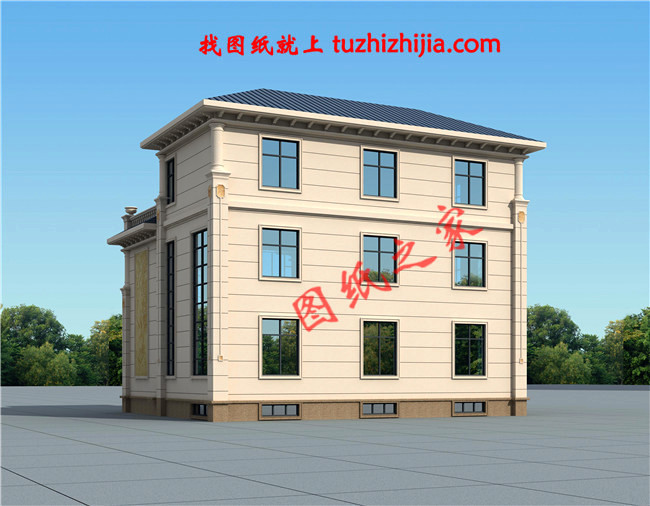 住宅設計公司三層別墅設計圖紙，6套農村自建房設計圖分享給大家！