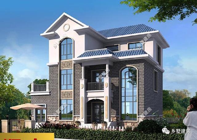 13.4米X11.4米農(nóng)村三層小別墅設(shè)計(jì)圖，大氣時(shí)尚，有沒有讓你們蠢蠢欲動(dòng)呢？