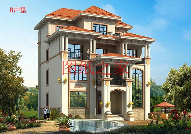 130平米農(nóng)村四層別墅，豪華霸氣，歡迎需要的朋友評論收藏！