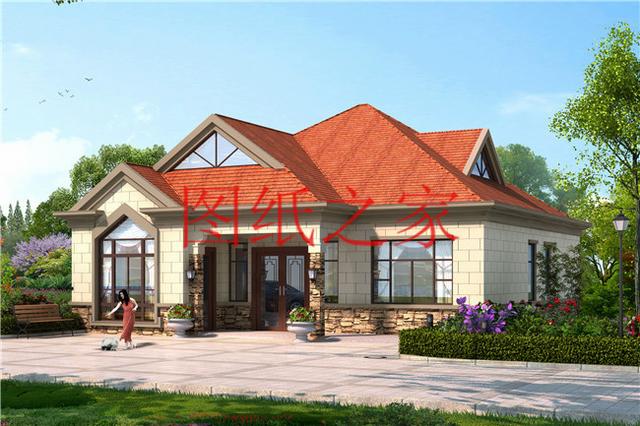 漂亮實用的一層半小別墅，適合人口不多的家庭，經(jīng)濟又實惠！