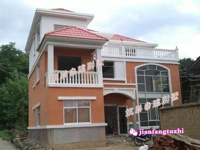 2款農(nóng)村三層別墅設(shè)計(jì)圖，非常經(jīng)典，含效果圖平面圖，第一款還原度超高！