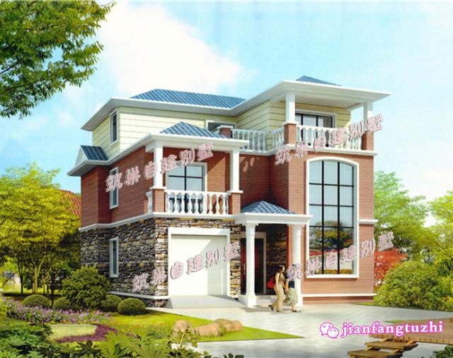 2款農(nóng)村三層別墅設(shè)計(jì)圖，非常經(jīng)典，含效果圖平面圖，第一款還原度超高！