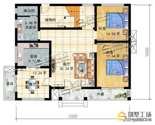 推薦一款最新英式二層別墅設(shè)計(jì)圖，紅色外觀亮眼搭配，熱烈大氣造價(jià)20萬