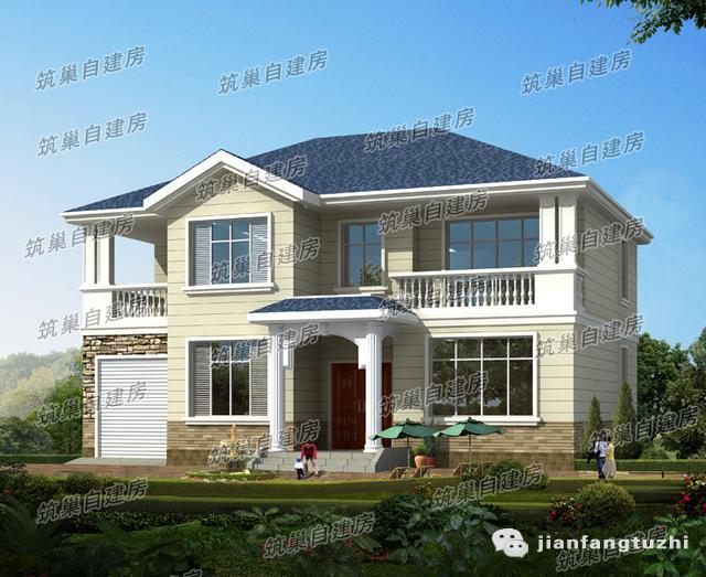 推薦10款造價(jià)25萬(wàn)二層別墅設(shè)計(jì)圖，簡(jiǎn)約大方，有喜歡的就收藏哦