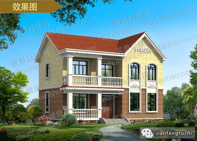 推薦10款造價(jià)25萬(wàn)二層別墅設(shè)計(jì)圖，簡(jiǎn)約大方，有喜歡的就收藏哦