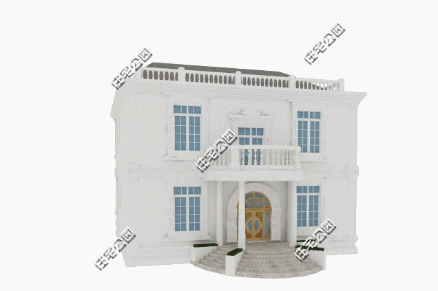 占地214平二層農(nóng)村法式別墅設(shè)計圖，臥室?guī)б旅遍g和衛(wèi)生間的體驗才高級