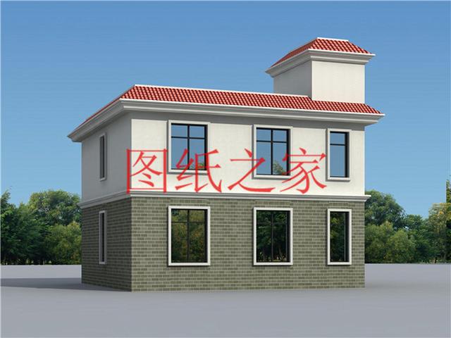 占地90平米左右的二層別墅，開間不到10米，非常實(shí)用的小戶型！