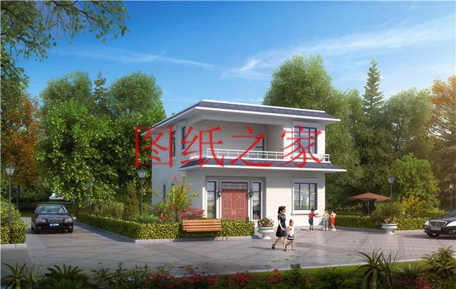 占地90平米左右的二層別墅，開間不到10米，非常實(shí)用的小戶型！