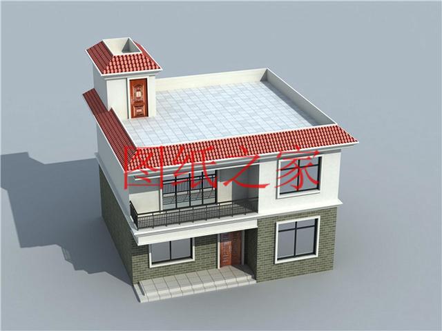 占地90平米左右的二層別墅，開間不到10米，非常實(shí)用的小戶型！