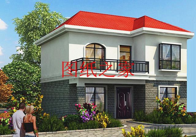 占地90平米左右的二層別墅，開間不到10米，非常實(shí)用的小戶型！