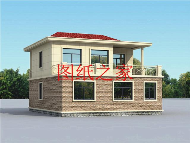 占地90平米左右的二層別墅，開間不到10米，非常實(shí)用的小戶型！