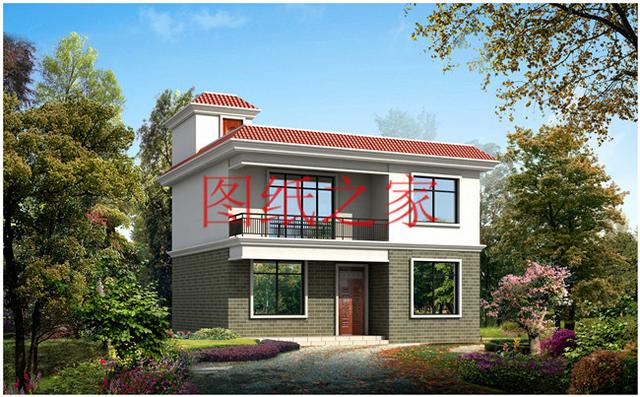 占地90平米左右的二層別墅，開間不到10米，非常實(shí)用的小戶型！