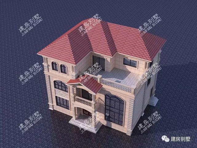 13×10.7米三層農(nóng)村自建房，帶挑空休閑茶室，看了肯定不讓你失望！